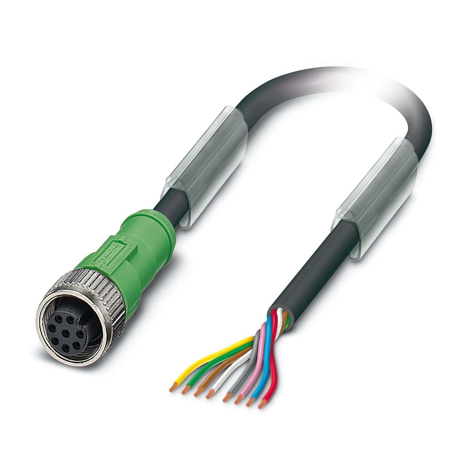 SAC-8P-10,0-PUR/M12FS BK