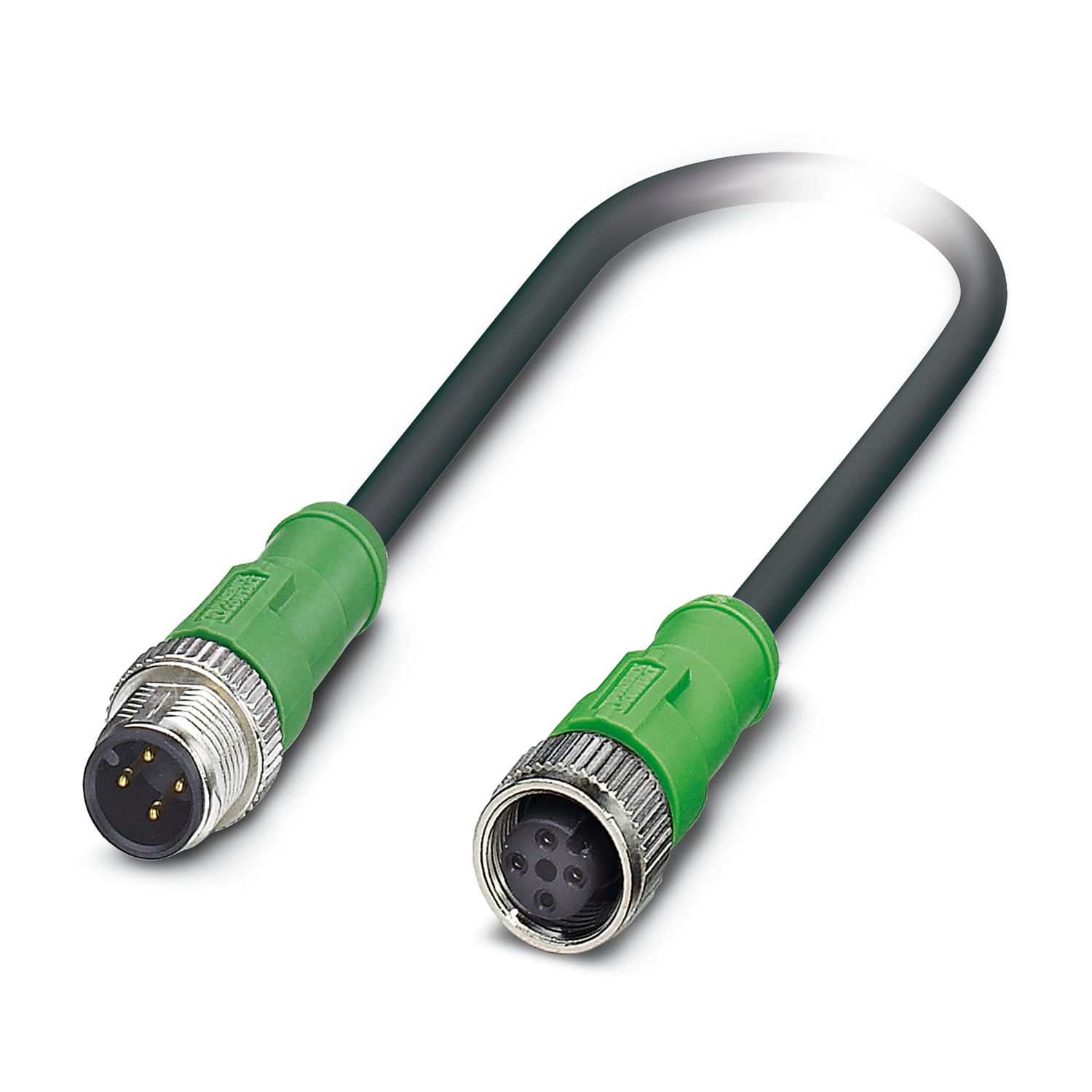 SAC-4P-M12MS/2,0-PVC/M12FS B-L
