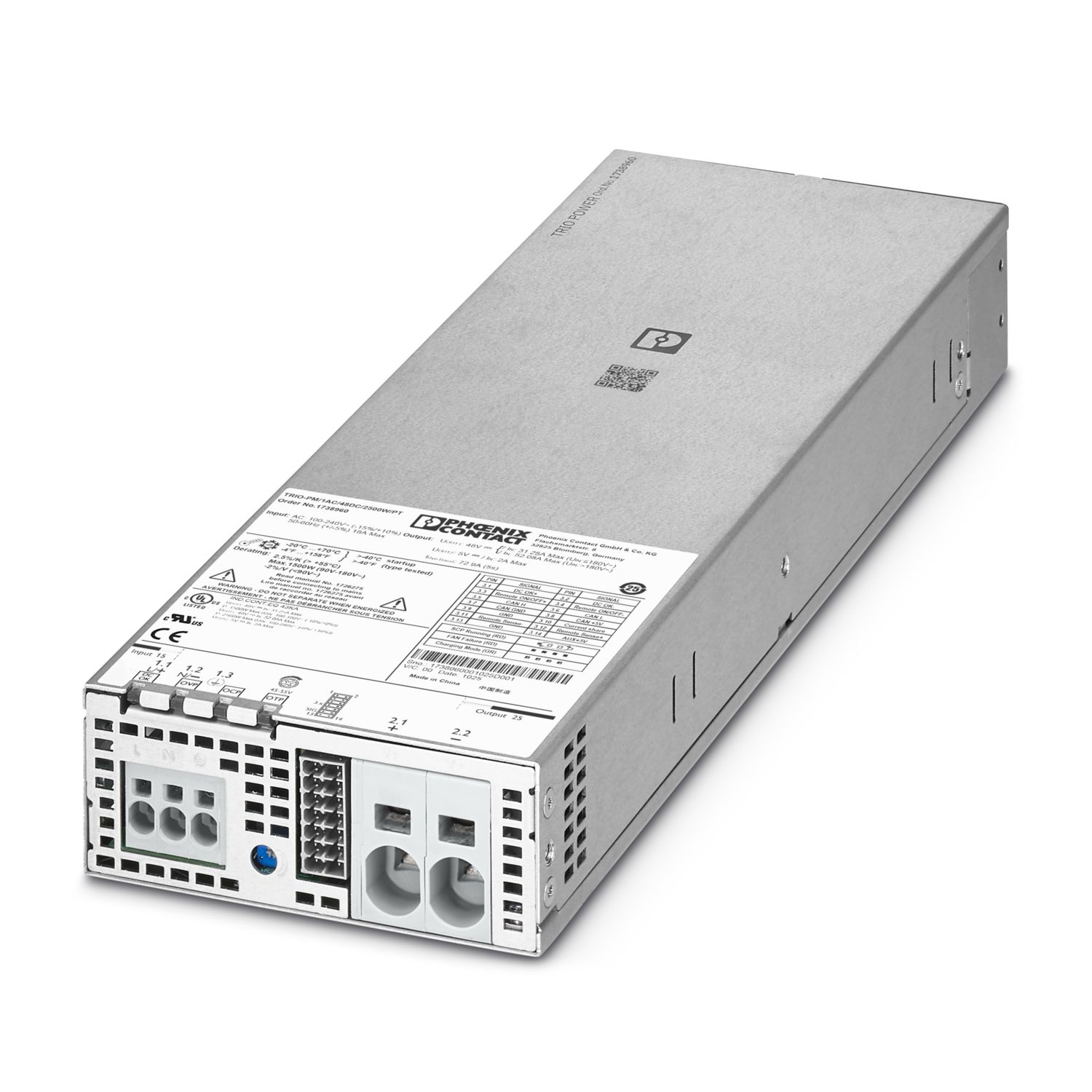 TRIO-PM/1AC/48DC/2500W/PT