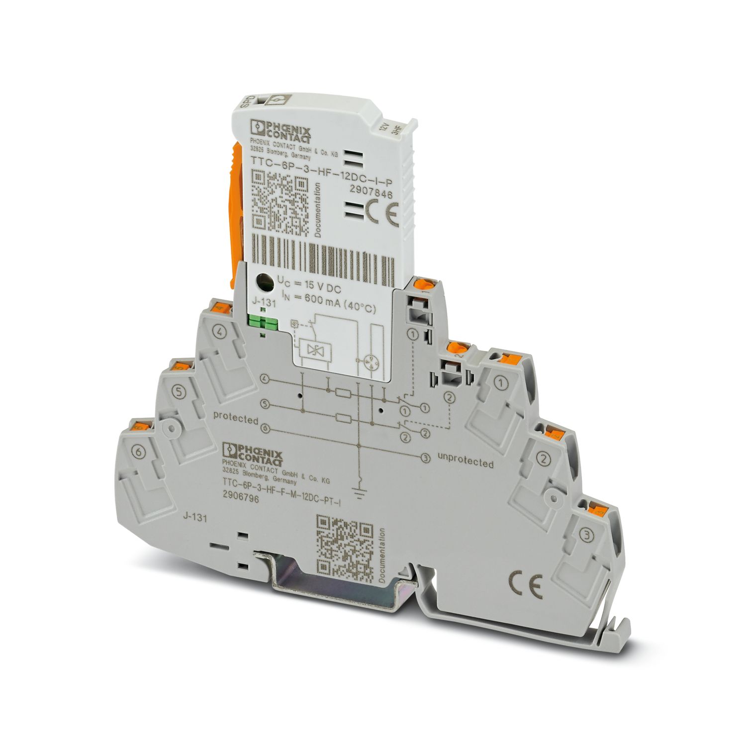 TTC-6P-3-HF-F-M-12DC-PT-I